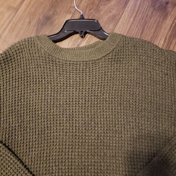 Sweater Knit Dark Green Time&Tru  Women's Sz XL (16-18) - Picture 2 of 5